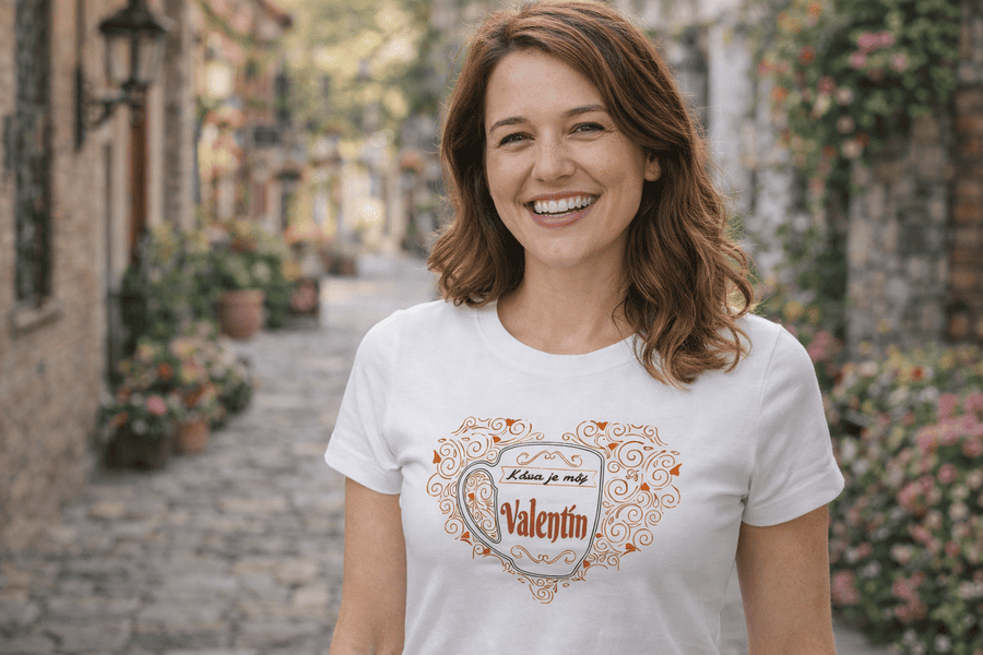 dámske triko Káva je môj Valentín mk